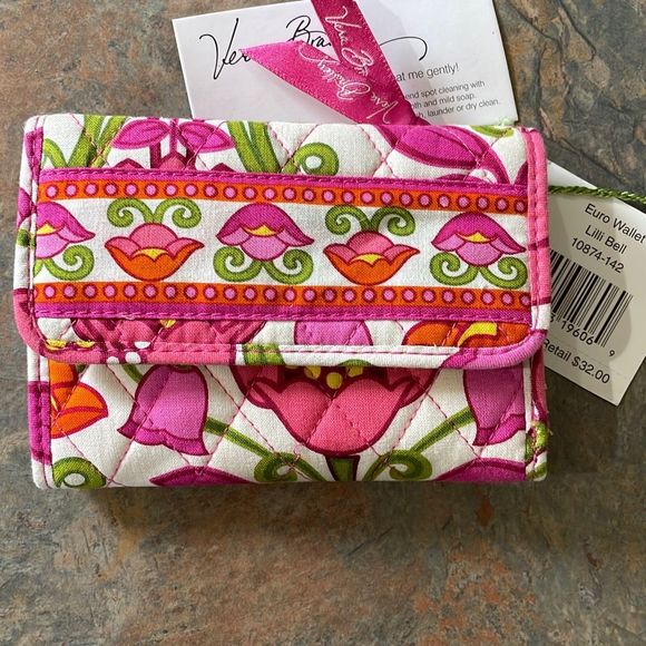 Vera Bradley Bags Vera Bradley Euro Wallet Lilli Bell New Poshmark
